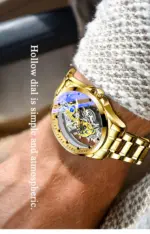 Men Watch Skeleton Automatic Quartz Watch Gold Skeleton Vintage Man Watch Mens Watches Top Brand Luxury - Image 17