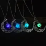 Luminous Moon Stone Healing Pendant Necklace - Image 4