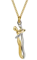 Gold Hug Necklace (With Ring) - Image 6